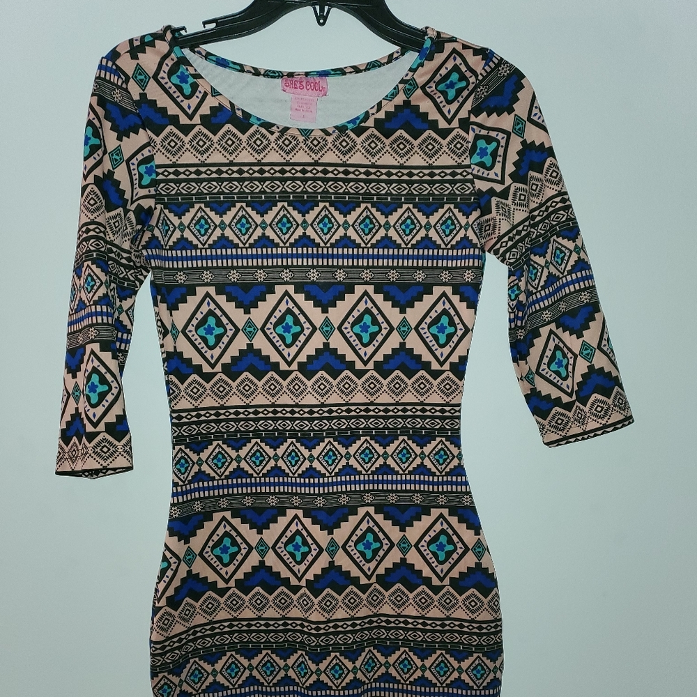Shes cool multicolored dress